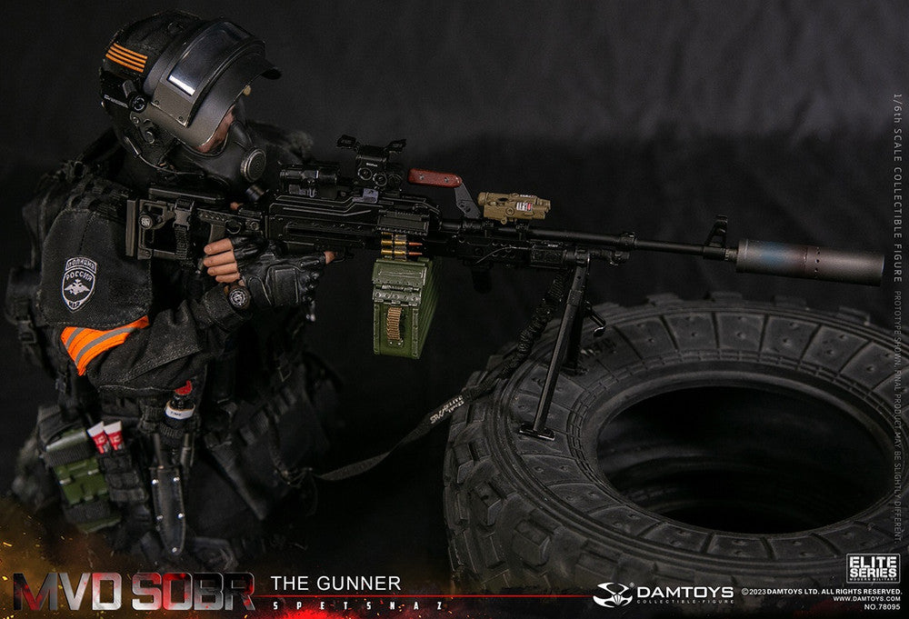 Pedido Figura The Gunner - Russian Spetsnaz MVD SOBR PKM marca Damtoys 78095 escala 1/6