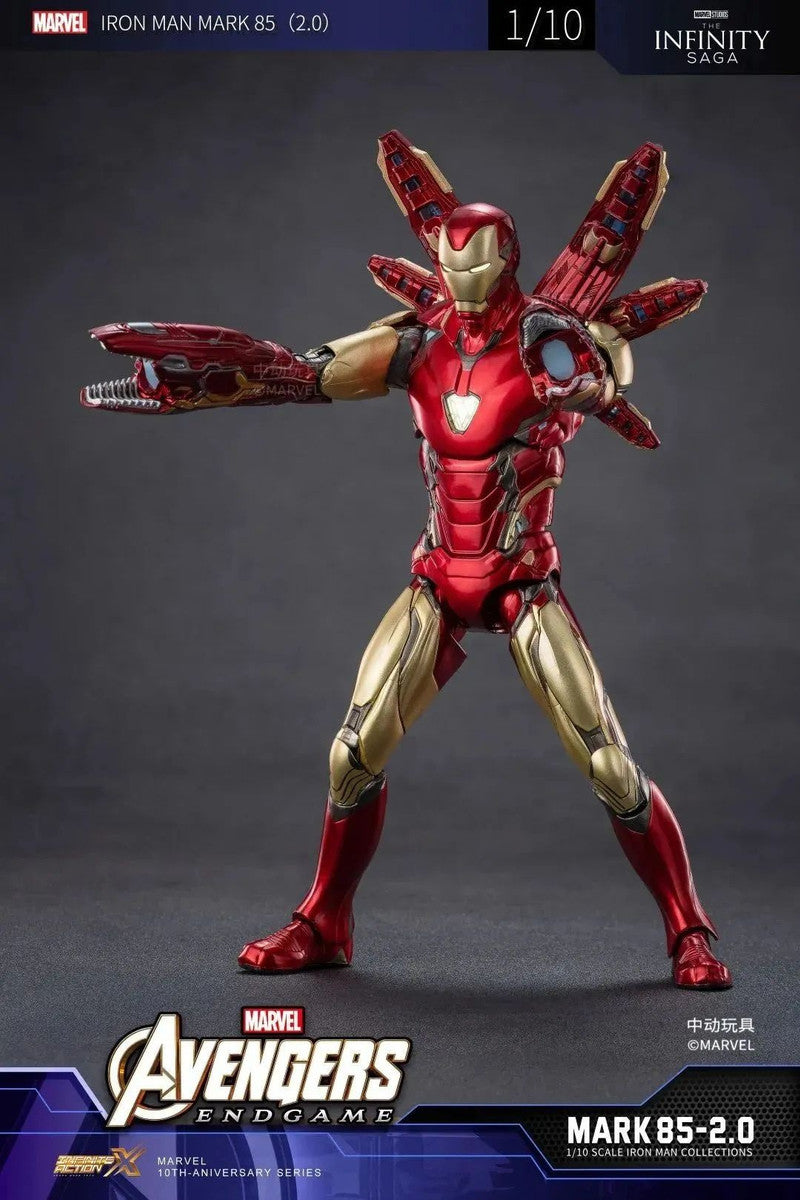 Pedido Figura Iron Man Mark 85 LXXXV 2.0 (LED version) - Avengers: Infinity Saga marca ZD Toys escala pequeña 1/10 (18 cm)