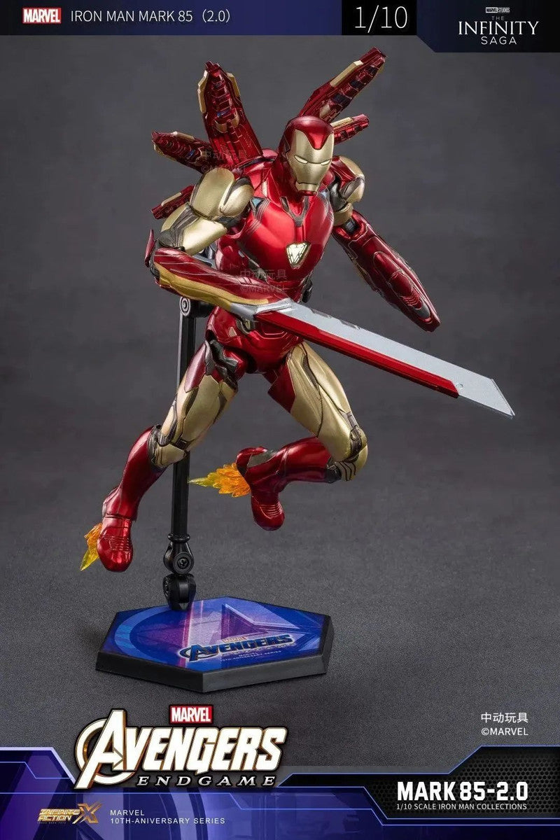 Pedido Figura Iron Man Mark 85 LXXXV 2.0 (LED version) - Avengers: Infinity Saga marca ZD Toys escala pequeña 1/10 (18 cm)