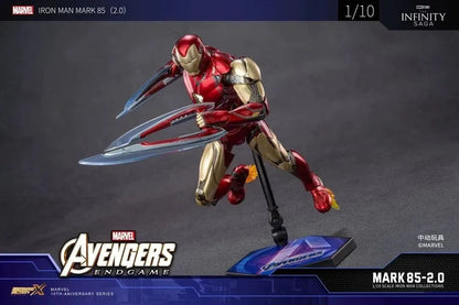 Pedido Figura Iron Man Mark 85 LXXXV 2.0 (LED version) - Avengers: Infinity Saga marca ZD Toys escala pequeña 1/10 (18 cm)