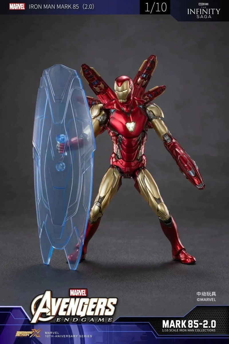 Pedido Figura Iron Man Mark 85 LXXXV 2.0 (LED version) - Avengers: Infinity Saga marca ZD Toys escala pequeña 1/10 (18 cm)