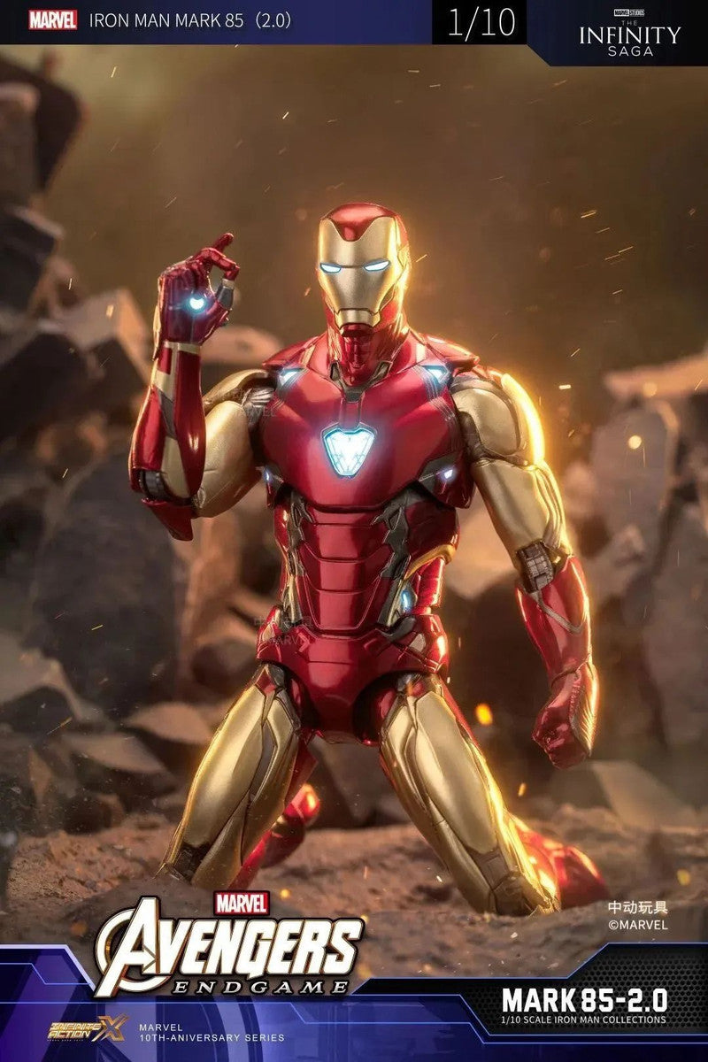 Pedido Figura Iron Man Mark 85 LXXXV 2.0 (LED version) - Avengers: Infinity Saga marca ZD Toys escala pequeña 1/10 (18 cm)