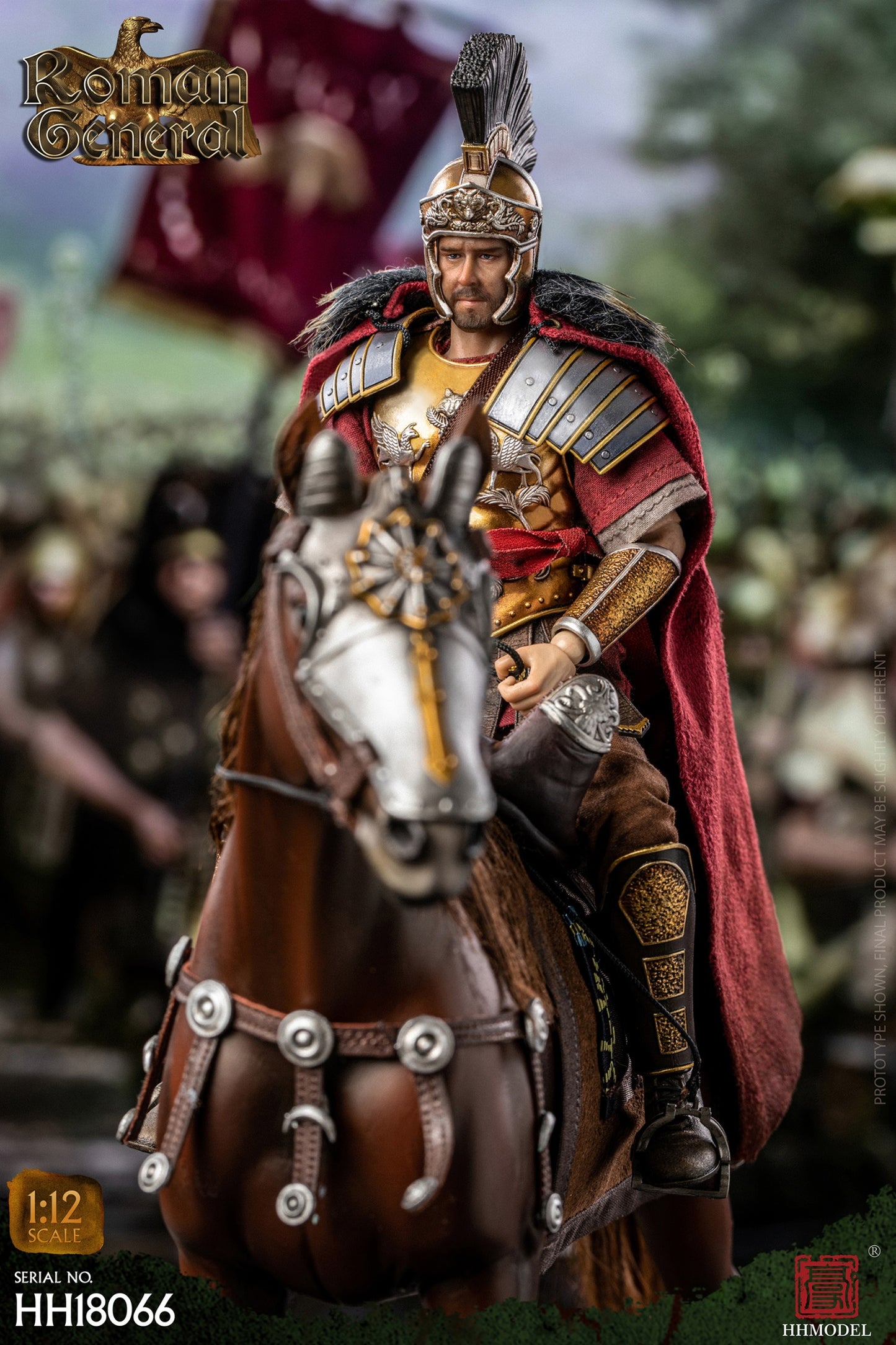 Preventa Figura Roman General marca HHModel HH18066 escala pequeña 1/12