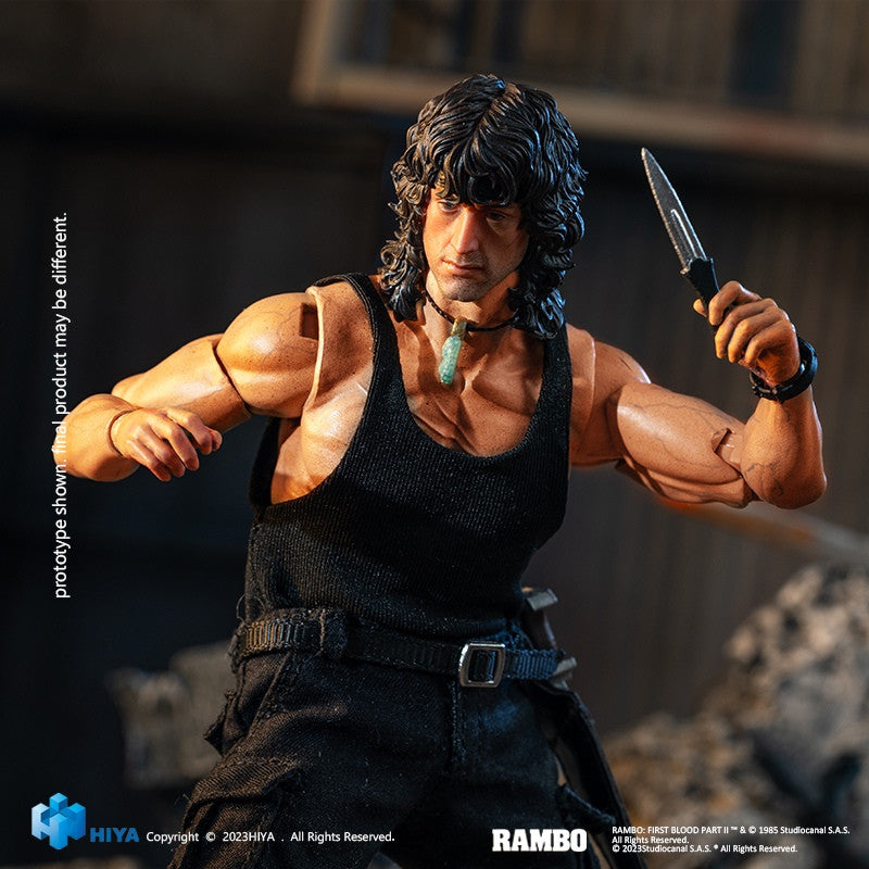 Pedido Figura John Rambo - Rambo III Exquisite Super Series marca HIYA ESR0100 escala pequeña 1/12