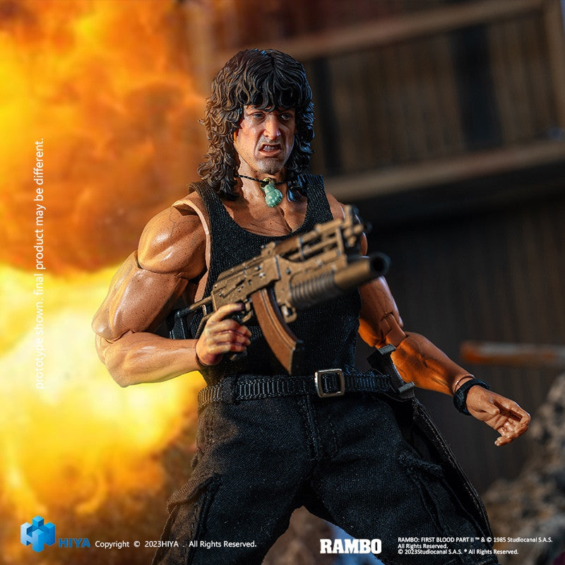 Pedido Figura John Rambo - Rambo III Exquisite Super Series marca HIYA ESR0100 escala pequeña 1/12