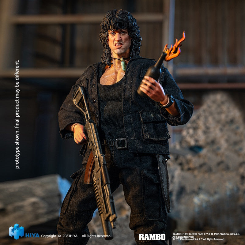 Pedido Figura John Rambo - Rambo III Exquisite Super Series marca HIYA ESR0100 escala pequeña 1/12