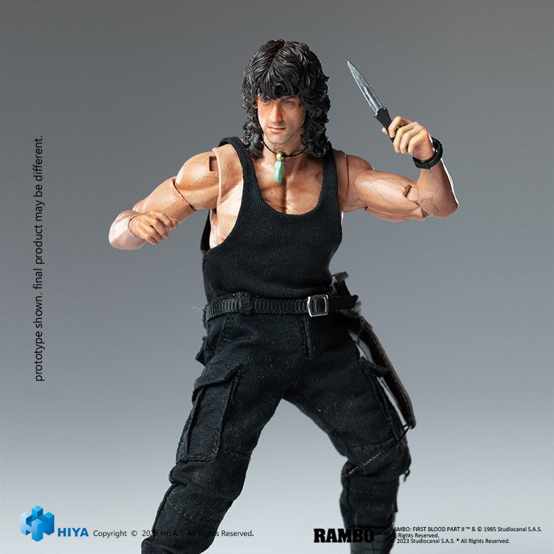 Pedido Figura John Rambo - Rambo III Exquisite Super Series marca HIYA ESR0100 escala pequeña 1/12