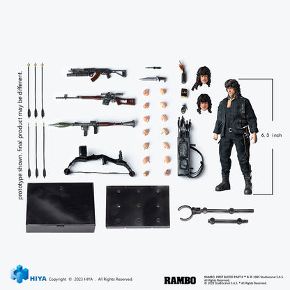 Pedido Figura John Rambo - Rambo III Exquisite Super Series marca HIYA ESR0100 escala pequeña 1/12