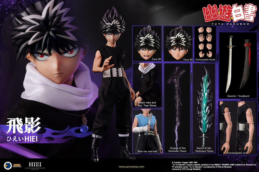 Pedido Figura HIEI - Yu Yu Hakusho marca Asmus Toys YUYU001A escala 1/6