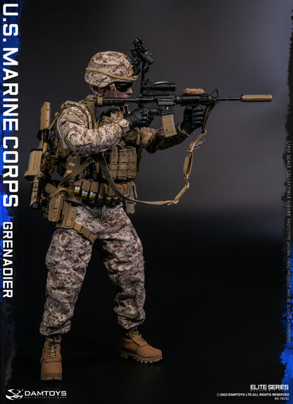 Preventa Figura U.S. Marine Corps Grenadier marca Damtoys 78101 escala 1/6