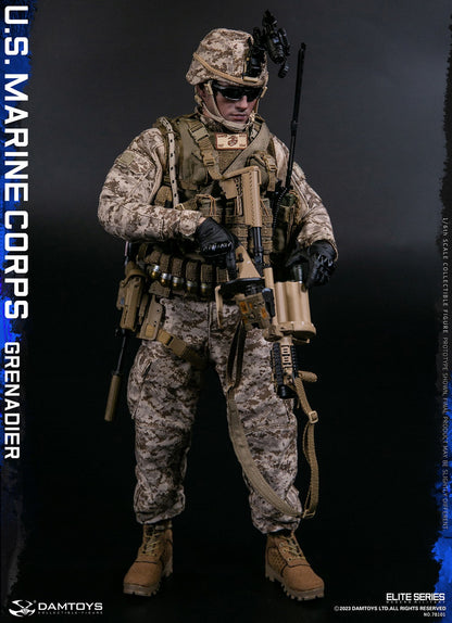 Preventa Figura U.S. Marine Corps Grenadier marca Damtoys 78101 escala 1/6