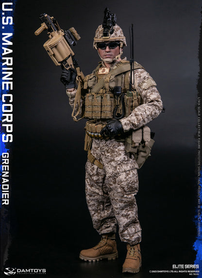 Preventa Figura U.S. Marine Corps Grenadier marca Damtoys 78101 escala 1/6