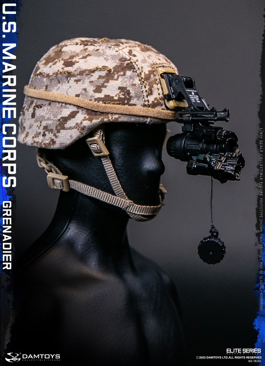 Preventa Figura U.S. Marine Corps Grenadier marca Damtoys 78101 escala 1/6