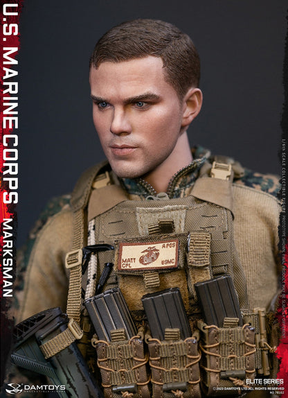 Preventa Figura U.S. Marine Corps Marksman marca Damtoys 78102 escala 1/6