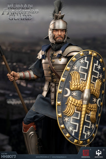 Preventa Figura Silver Armored Roman Guard marca Haoyutoys HH18073 escala 1/6