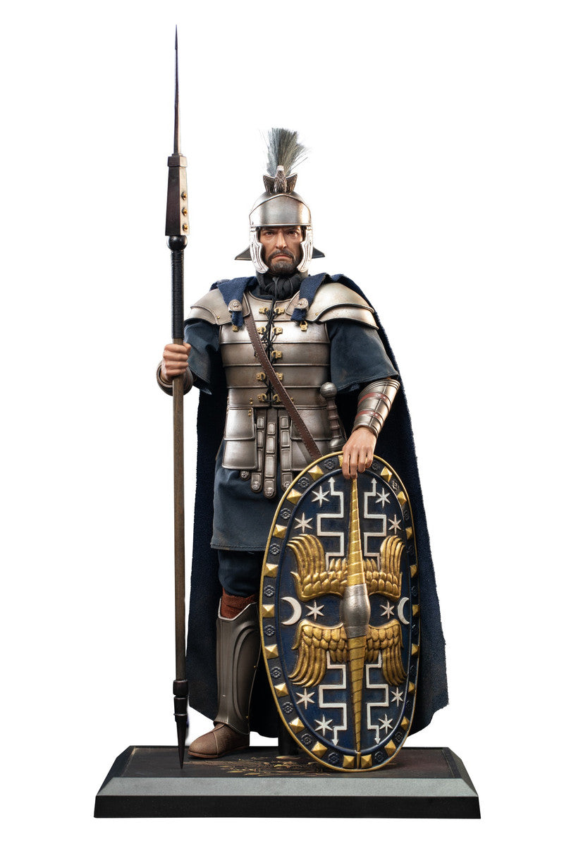 Preventa Figura Silver Armored Roman Guard marca Haoyutoys HH18073 escala 1/6