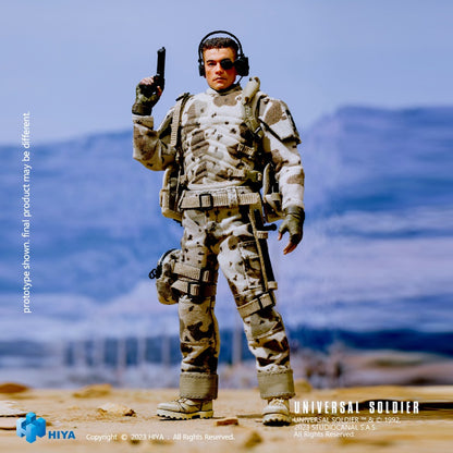 Preventa Figura Luc Deveraux (PX Previews Exclusive) - Universal Soldier - Exquisite Super Series marca HIYA ESU0253 escala pequeña 1/12