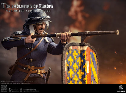 Pedido Figura Taborites Hussite Wars 1420 Arquebusiers- The Evolution of Europe marca POP Costume EE03 escala 1/6