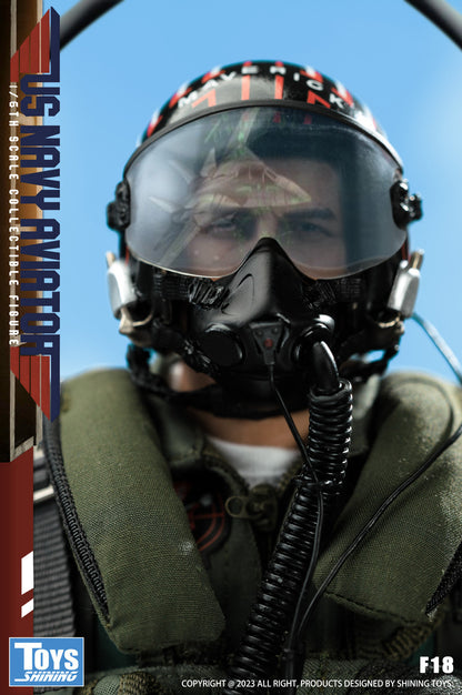 Preventa Figura US Navy Aviator (uniform version) marca Shining Toys F18 escala 1/6