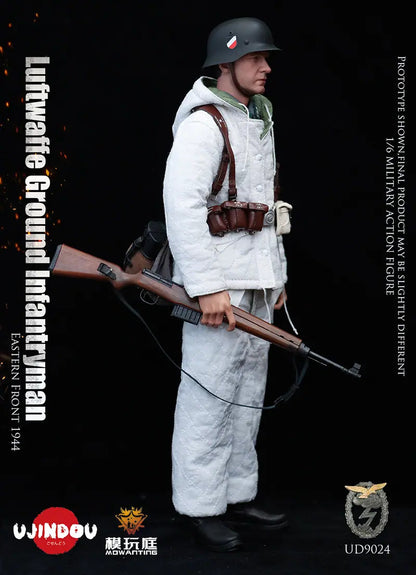 Preventa Figura WWII German Luftwaffe Field Divisions - Infantry Eastern Front 1944 marca Ujindou UD9024 escala 1/6