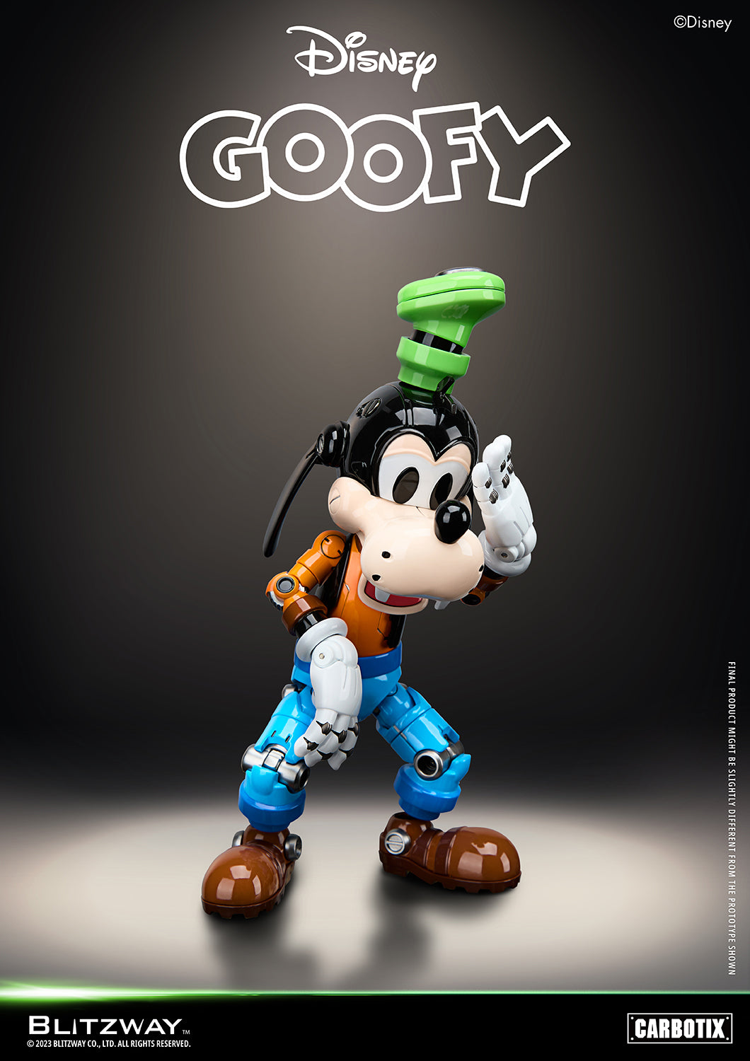 Preventa Figura Goofy (DIECAST) - Disney Carbotix Series marca Blitzway BW-CA-10504 (20.7 cm)