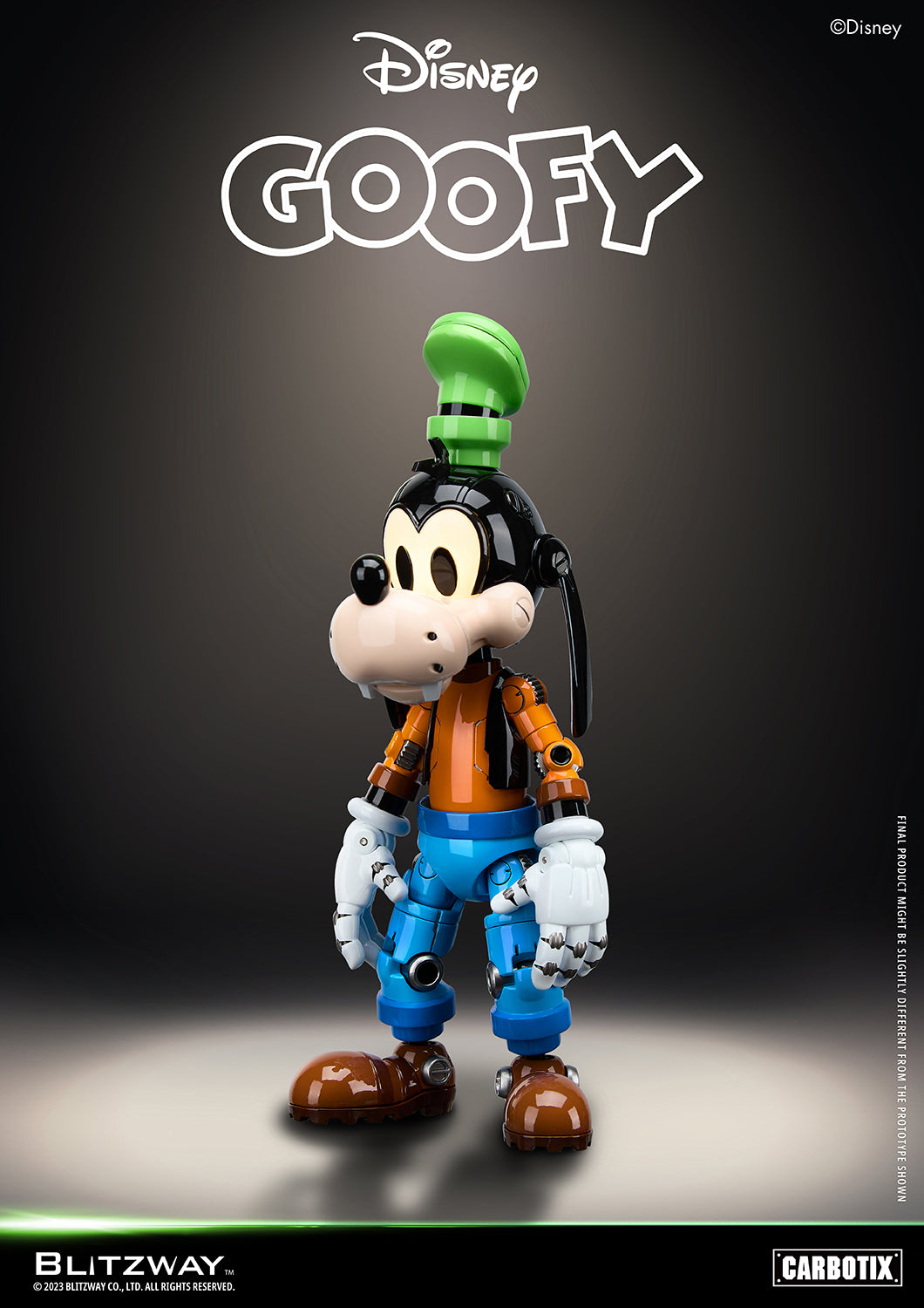 Preventa Figura Goofy (DIECAST) - Disney Carbotix Series marca Blitzway BW-CA-10504 (20.7 cm)