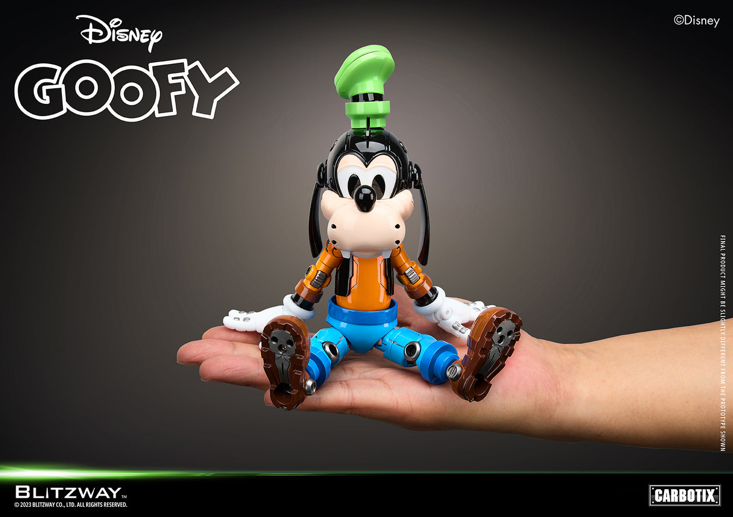 Preventa Figura Goofy (DIECAST) - Disney Carbotix Series marca Blitzway BW-CA-10504 (20.7 cm)