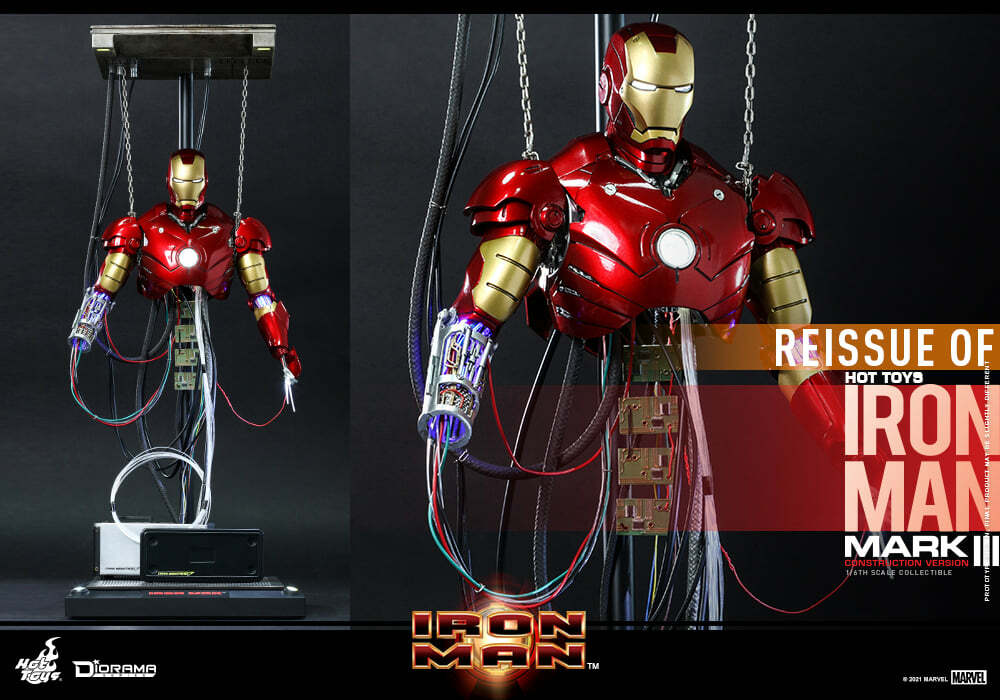 Pedido Diorama Iron Man Mark III (Construction Version) marca Hot Toys DS003 escala 1/6 (Relanzamiento)