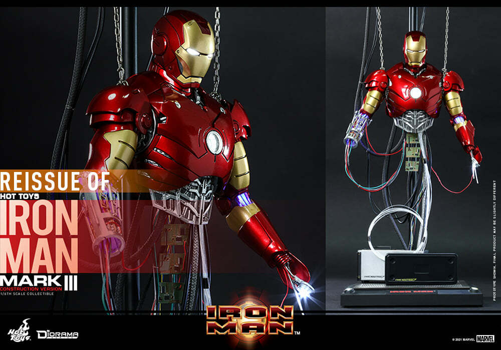 Pedido Diorama Iron Man Mark III (Construction Version) marca Hot Toys DS003 escala 1/6 (Relanzamiento)