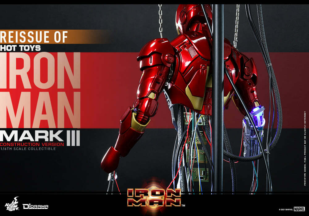 Pedido Diorama Iron Man Mark III (Construction Version) marca Hot Toys DS003 escala 1/6 (Relanzamiento)