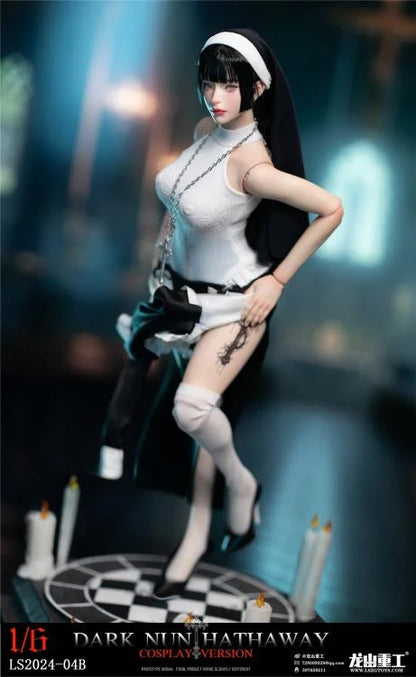 Preventa Figura Dark Nun Hathaway (black hair version) marca LongShan LS2024-04B escala 1/6