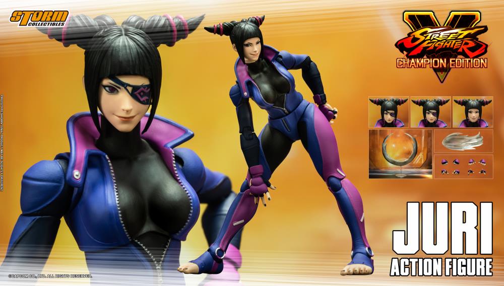 Pedido Figura Juri Han - Street Fighter V: Champion Edition marca Storm Collectibles escala pequeña 1/12