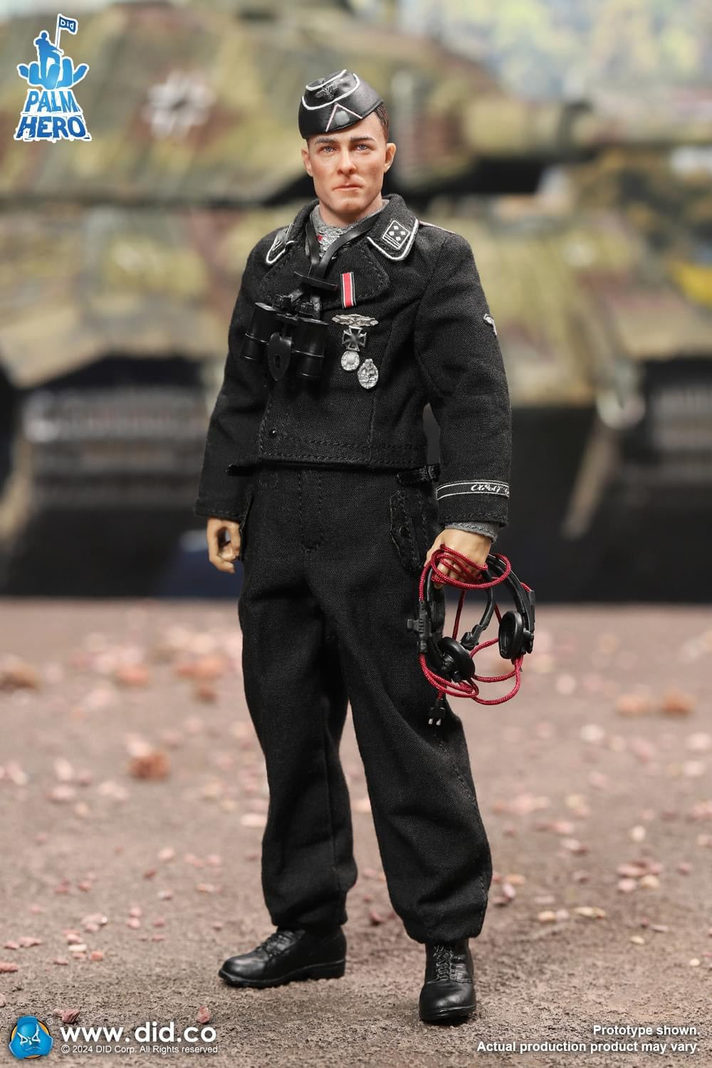 Pedido Figura SS-Standartenführer Joachim Peiper - Palm Hero Series marca DID XD80022 escala pequeña 1/12