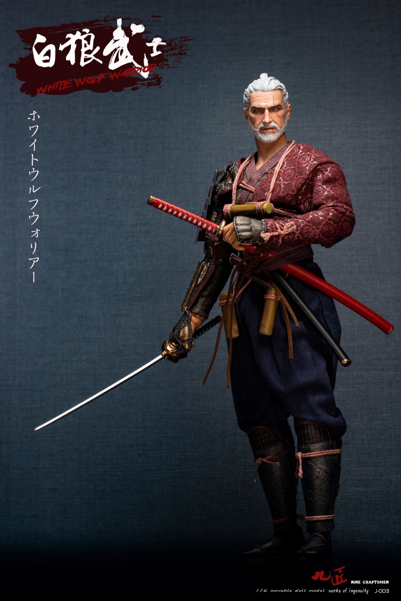 Pedido Figura White Wolf Warrior marca Nine Craftsmen J-003 escala 1/6