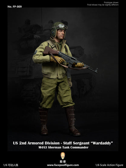 Pedido Figura Staff Sergeant (Special Edition) - US 2nd Armored Division Sherman Tank marca Facepoolfigure FP-009B escala 1/6