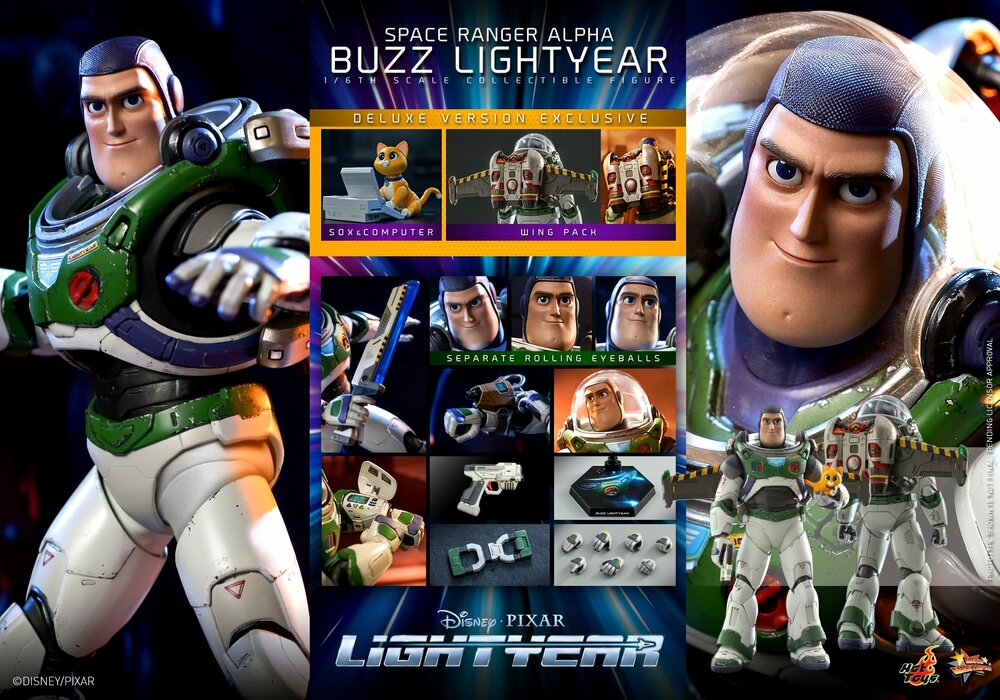 Pedido Figura Lightyear - Space Ranger Alpha Buzz Lightyear (Deluxe Version) marca Hot Toys MMS635 escala 1/6