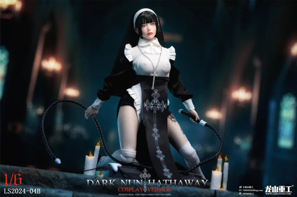 Preventa Figura Dark Nun Hathaway (black hair version) marca LongShan LS2024-04B escala 1/6