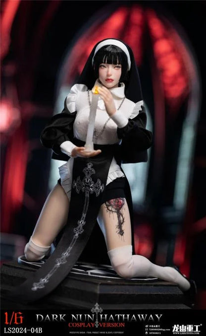 Preventa Figura Dark Nun Hathaway (black hair version) marca LongShan LS2024-04B escala 1/6