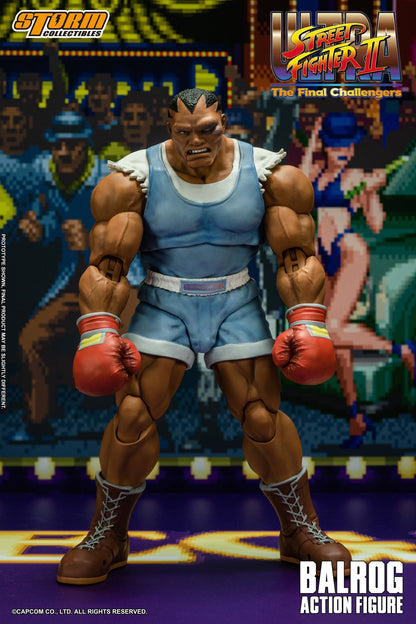 Pedido Figura Balrog - Ultra Street Fighter II marca Storm Collectibles escala pequeña 1/12