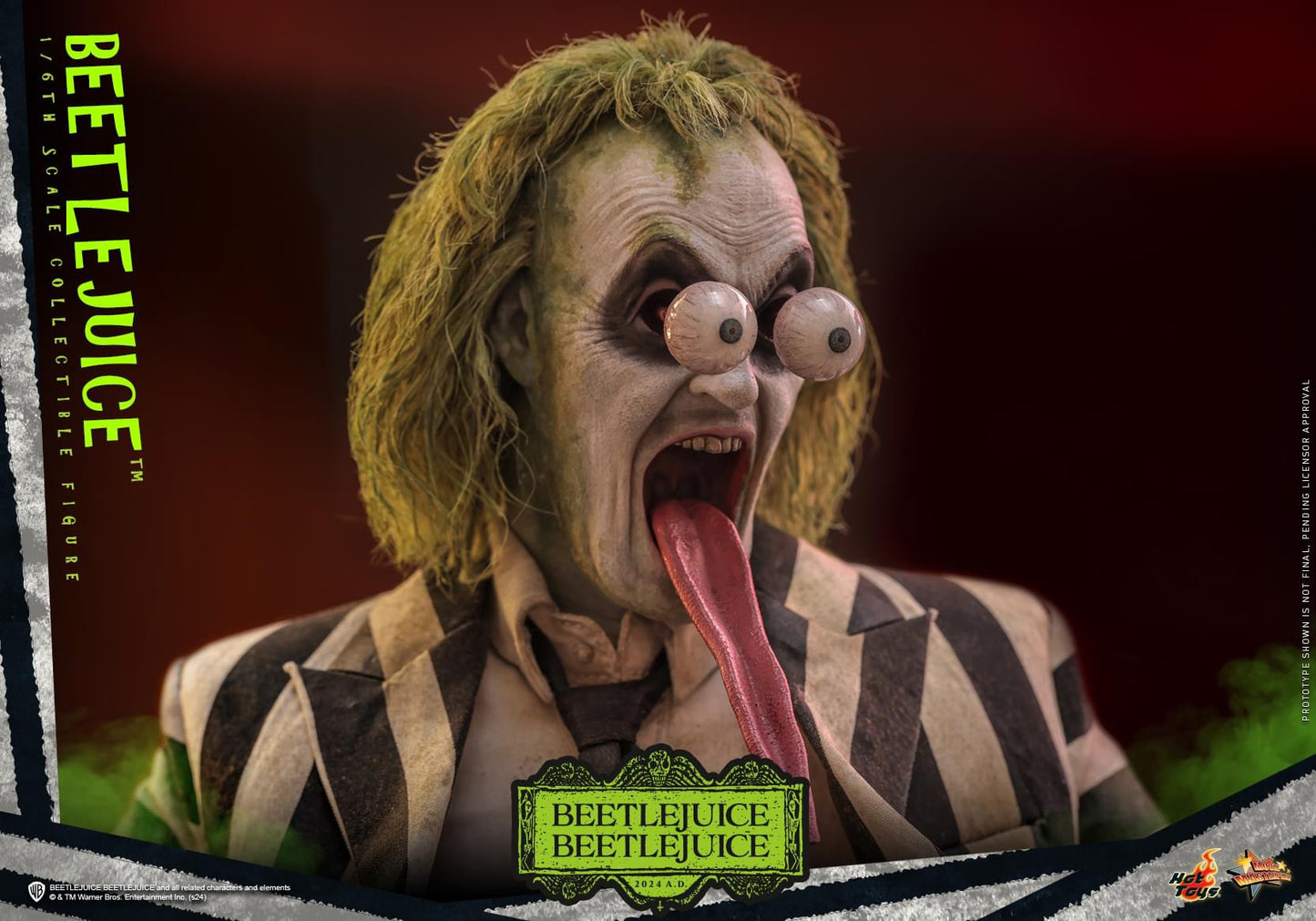 Preventa Figura Beetlejuice marca Hot Toys MMS767 escala 1/6