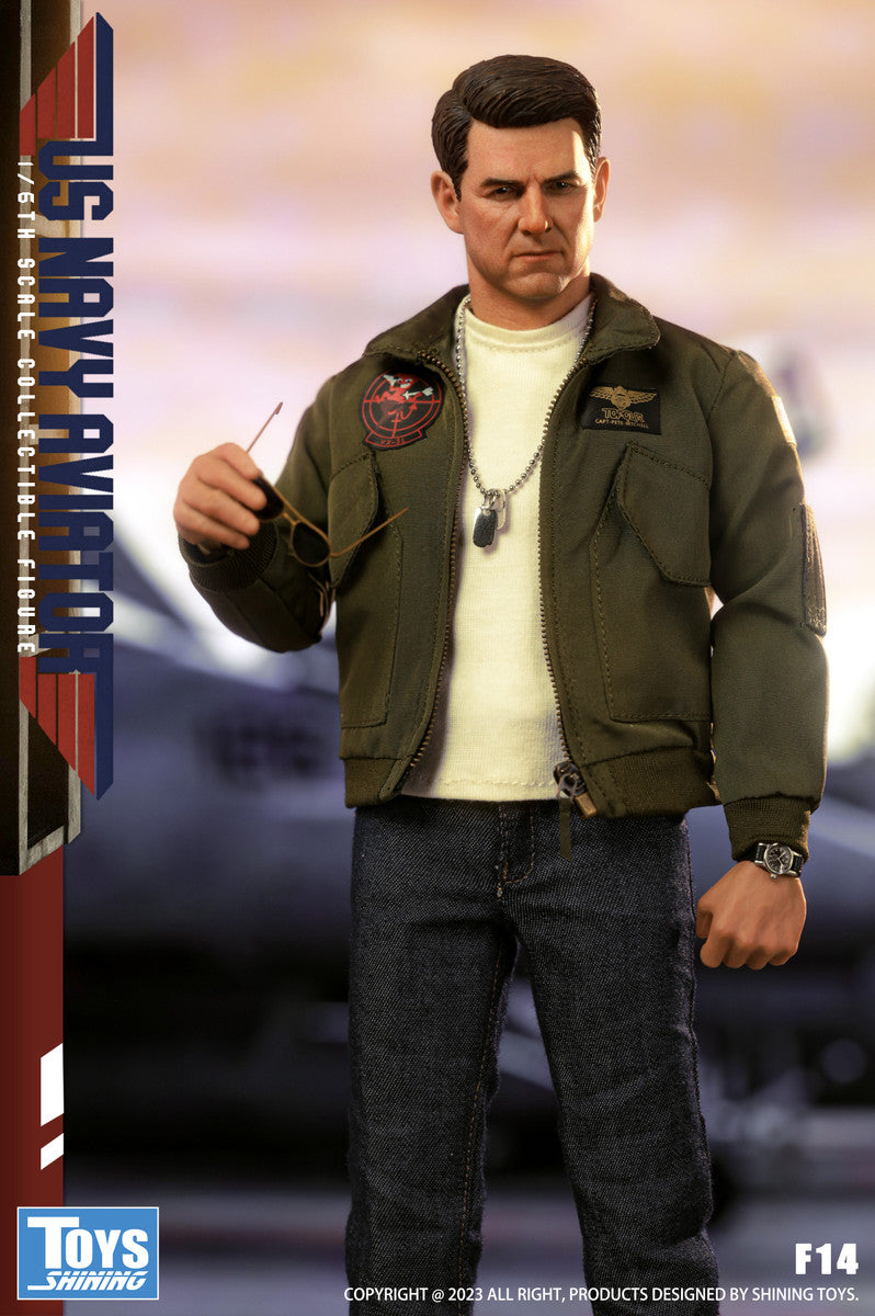 Preventa Figura US Navy Aviator (casual version) marca Shining Toys F14 escala 1/6