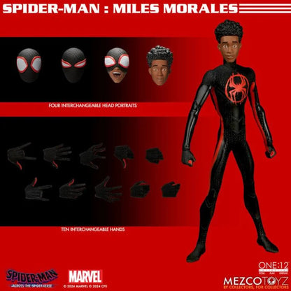 Preventa Figura Miles Morales - Spider-Man: Across the Spider-Verse - One:12 Collective marca Mezco Toyz 76631 escala pequeña 1/12