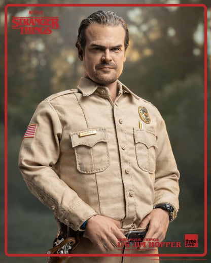 Preventa Figura Jim Hopper - Stranger Things marca Threezero 3Z0515 escala 1/6