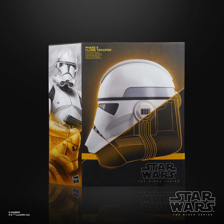 Pedido Casco Electrónico del Clone Trooper (Phase II) - Star Wars: The Black Series marca Hasbro escala real 1/1