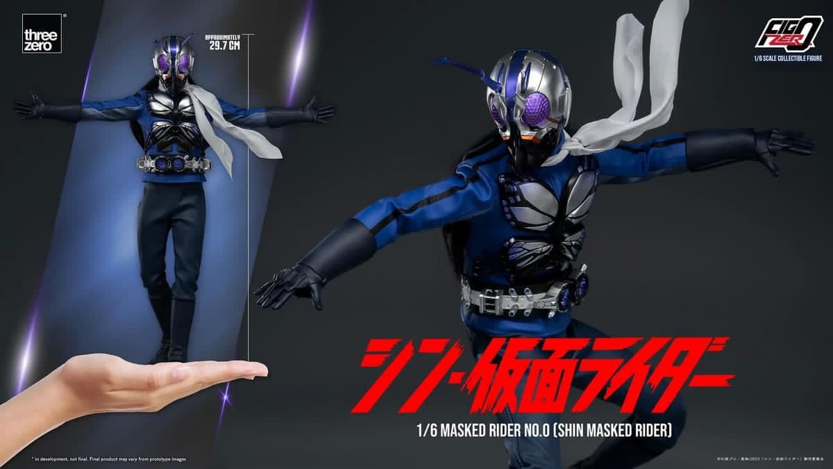 Preventa Figura Masked Rider No. 0 - Shin Masked Rider - FigZero marca Threezero 3Z0489 escala 1/6