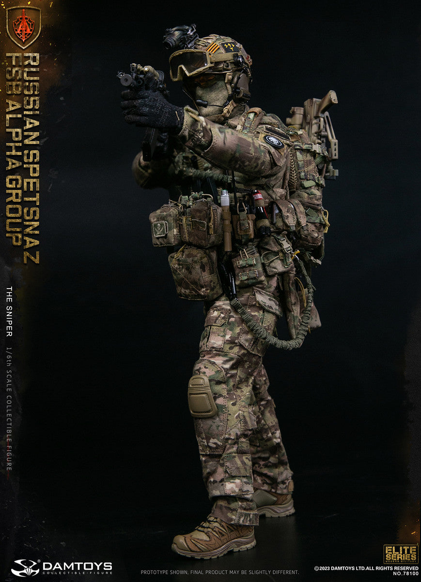 Preventa Figura The Sniper - Russian Spetsnaz FSB Alpha Group marca Damtoys 78100 escala 1/6