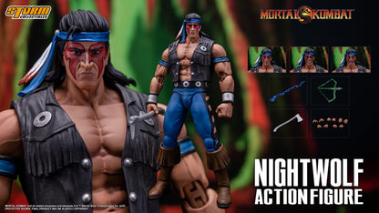 Pedido Figura Nightwolf - Mortal Kombat marca Storm Collectibles DCMK16 escala 1/12