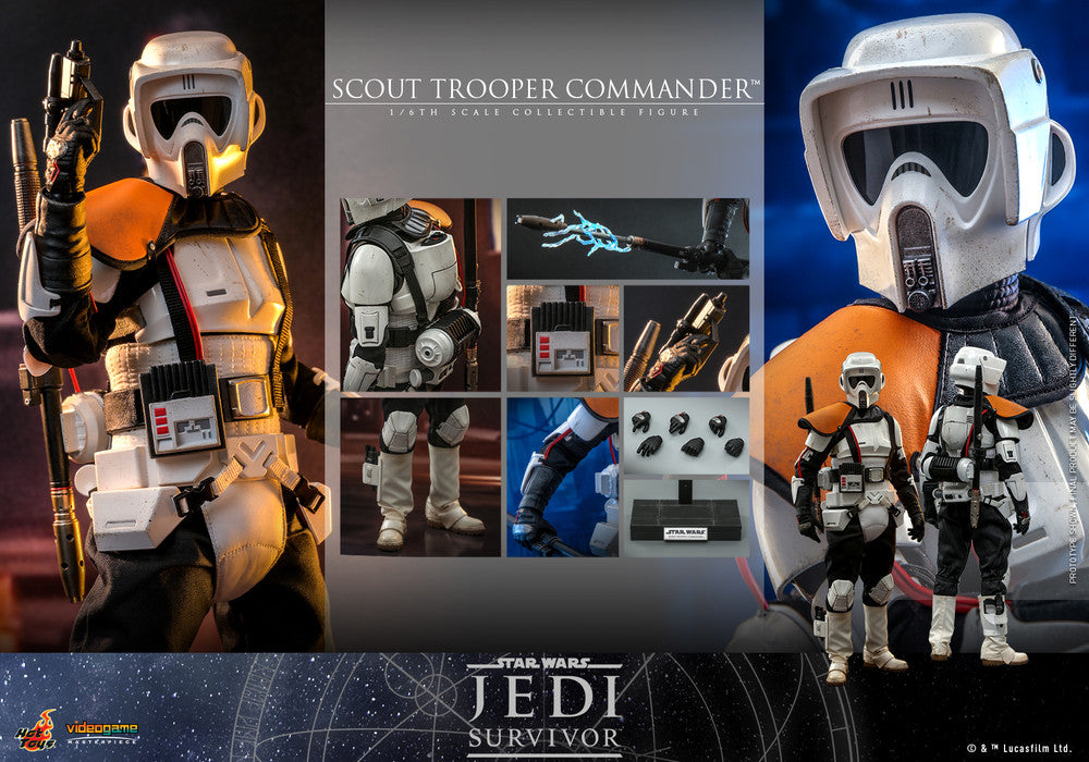 Pedido Figura Scout Trooper Commander - Star Wars Jedi Survivor marca Hot Toys VGM53 escala 1/6