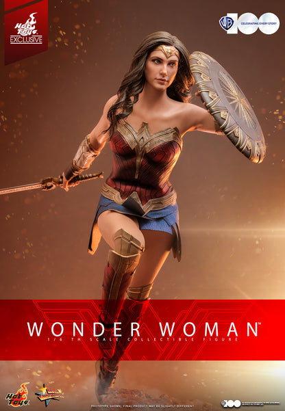 Preventa Figura WB100 WONDER WOMAN (EXCLUSIVA) marca Hot Toys MMS698 escala 1/6 (SOLO 7 DIAS DE PREVENTA)