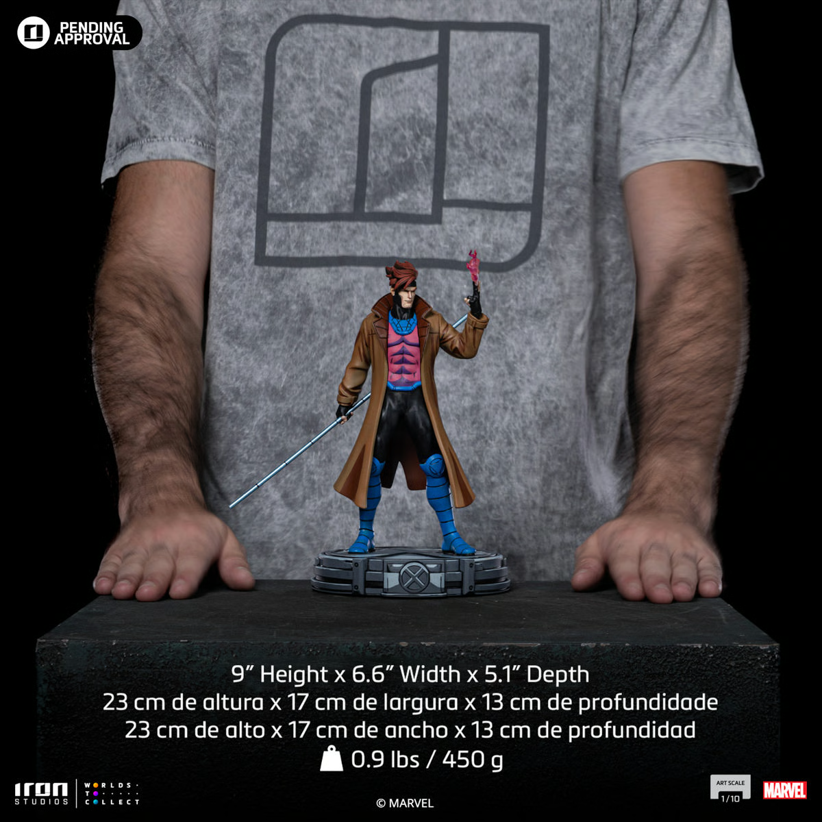 Preventa Estatua Gambit (Limited Edition) - X-Men '97 marca Iron Studios escala de arte 1/10